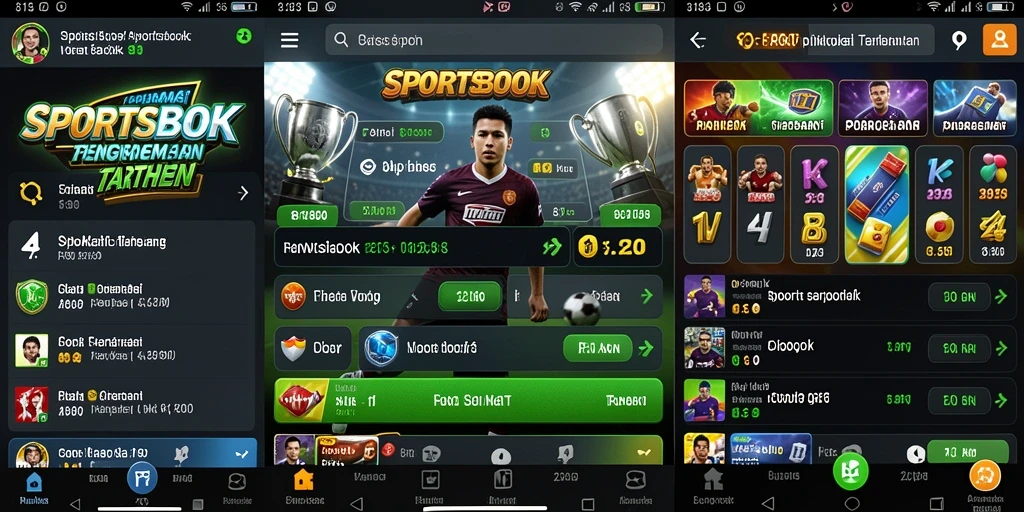 Tampilan gameplay dari aplikasi Sportsbook 8180 yang menonjol.