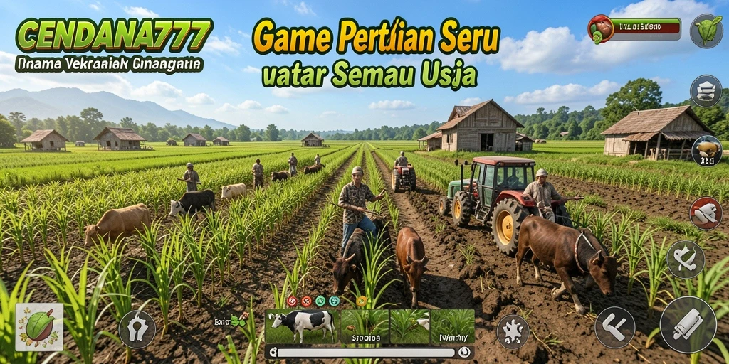 Screenshot CENDANA777 menampilkan pengalaman gameplay pertanian yang mendebarkan.