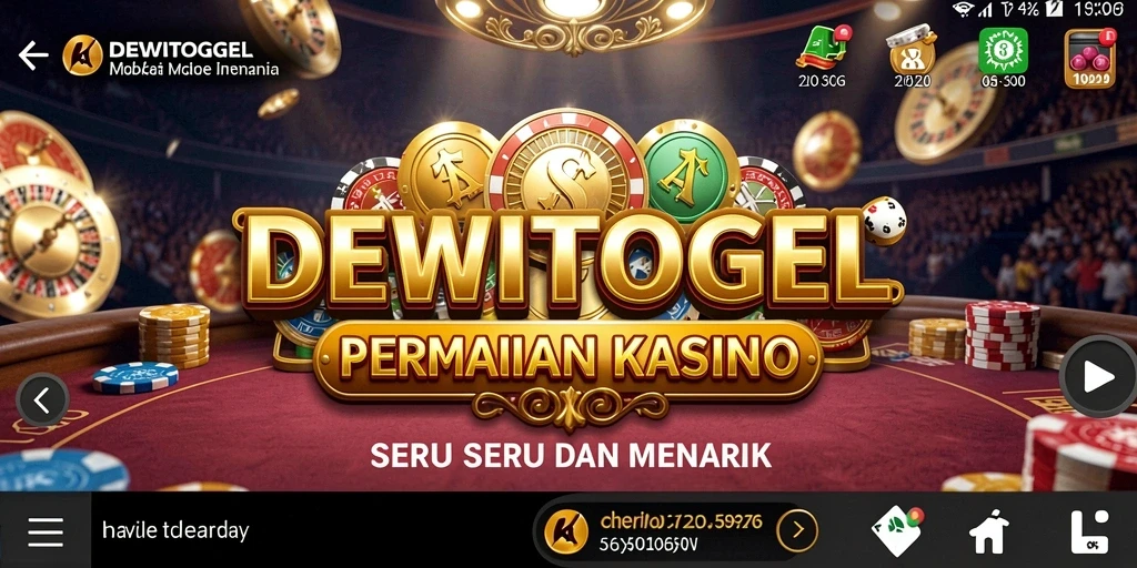 Tangkapan layar utama DEWITOGEL dengan tampilan permainan Kasino yang menarik.