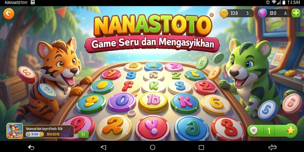 Tampilan gameplay seru dari game Bingo NANASTOTO.