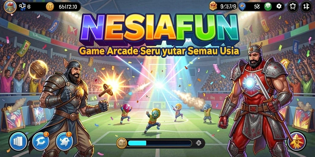 Tampilan gameplay NESIAFUN dengan aksi seru yang menghibur.