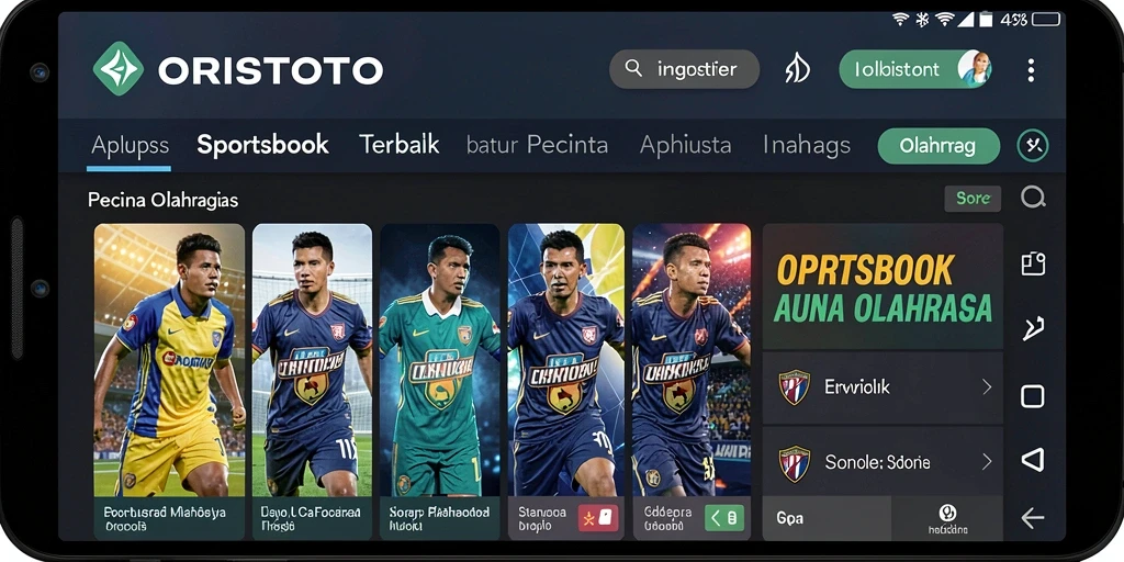 Tampilan gameplay menarik dari aplikasi Sportsbook ORISTOTO.