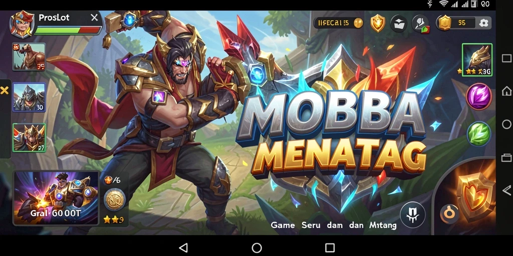 Tampilan menakjubkan gameplay seru game MOBA PROSLOT.